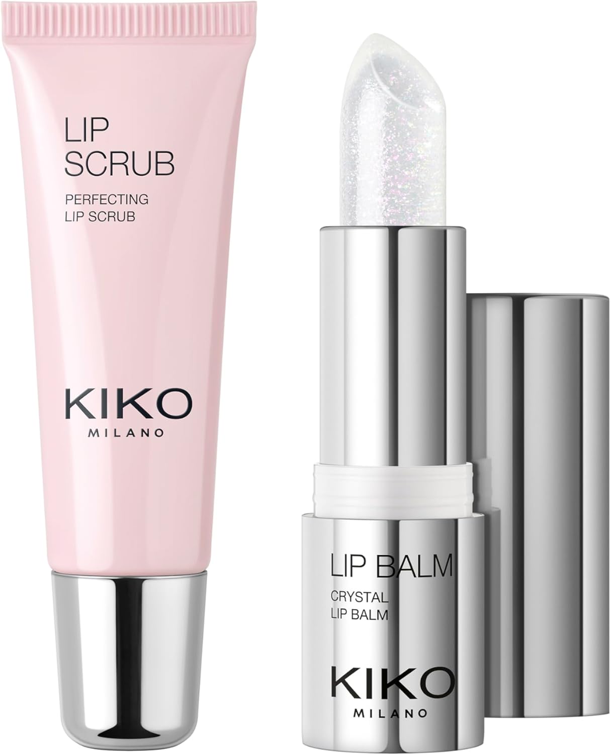 KIKO Milano Dreamy Lips Caring Set, Lip Care Giftset: Shimmer Lip Balm & Lip Scrub