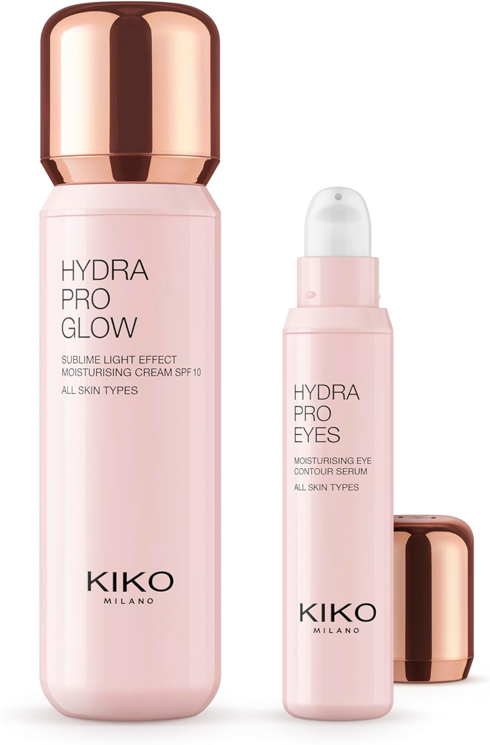 KIKO Milano Hydra Pro Skincare set, Skincare Kit: Moisturising Spf 10 Face Cream And Eye Contour Serum
